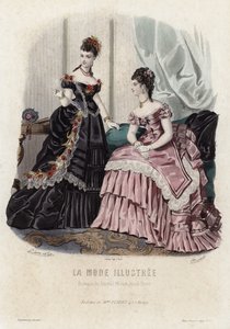 Planche de mode française, fin du XIXe siècle - French School