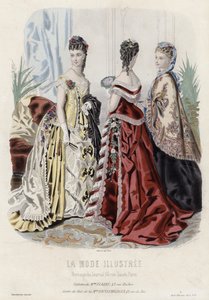 Planche de mode française, fin du XIXe siècle - French School