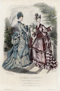 Planche de mode française, fin du XIXe siècle - French School
