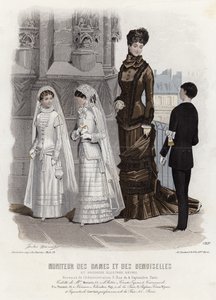 Planche de mode française, fin du XIXe siècle