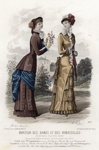 Planche de mode française, fin du XIXe siècle - French School