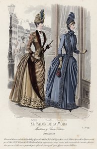 Planche de mode française, fin du XIXe siècle - French School