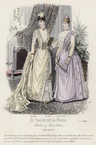 Planche de mode française, fin du XIXe siècle - French School