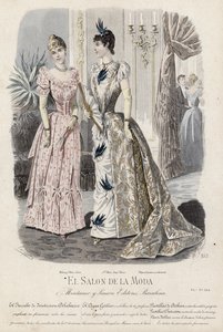 Planche de mode française, fin du XIXe siècle - French School
