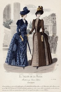 Planche de mode française, fin du XIXe siècle - French School