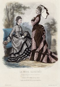 Planche de mode française, fin du XIXe siècle - French School