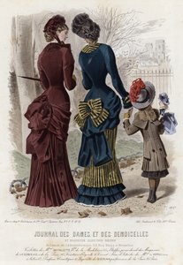 Planche de mode française, fin du XIXe siècle - French School
