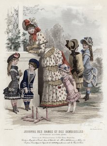 Planche de mode française, fin du XIXe siècle