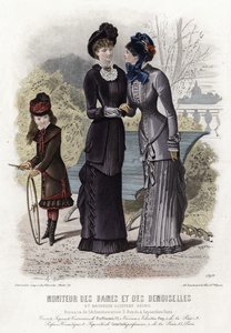 Planche de mode française, fin du XIXe siècle - French School
