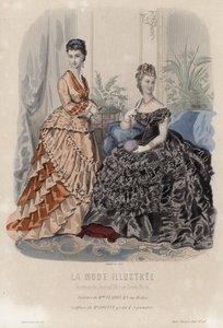 Planche de mode française, fin du XIXe siècle - French School