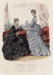 Planche de mode française, fin du XIXe siècle - French School