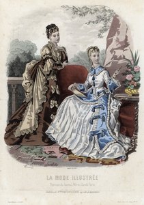 Planche de mode française, fin du XIXe siècle - French School