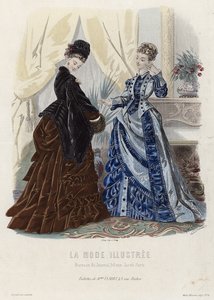 Planche de mode française, fin du XIXe siècle - French School