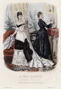 Planche de mode française, fin du XIXe siècle - French School