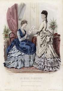 Planche de mode française, fin du XIXe siècle - French School