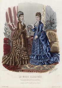 Planche de mode française, fin du XIXe siècle - French School