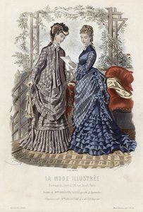 Planche de mode française, fin du XIXe siècle - French School