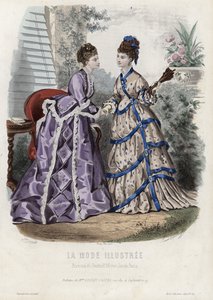 Planche de mode française, fin du XIXe siècle - French School