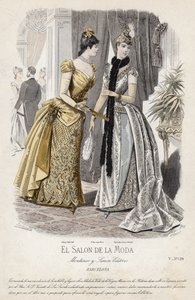 Planche de mode française, fin du XIXe siècle - French School