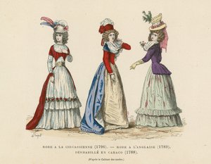 Modes françaises, fin du XVIIIe siècle - French School