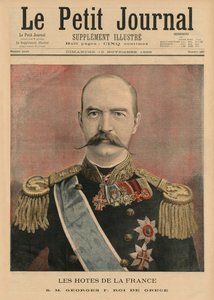 Hôtes français, Sa Majesté George Ier, roi de Grèce, illustration de couverture de 
