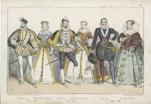 Rois et reines de France des XVIe et XVIIe siècles - French School