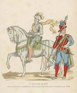 Costume militaire français, fin XVIe siècle - French School