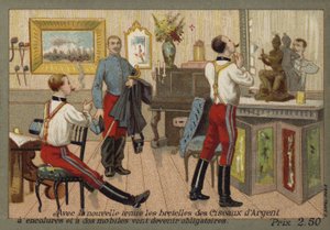 Soldats français portant des bretelles