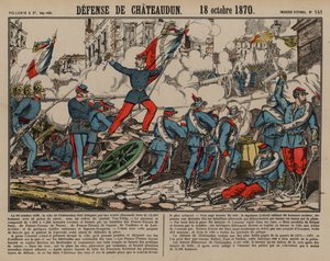 Troupes françaises défendant Châteaudun, Guerre franco-prussienne