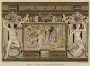 Fresque au Château de Fontainebleau, France, 16e siècle - French School