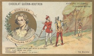 Friedrich von Schiller (1759-1805), poète, dramaturge et écrivain allemand, auteur de « Guillaume Tell », drame (1804) - French School