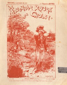 Couverture de la partition de la chanson Le Mouchoir Rouge de Cholet, écrite et composée par Théodore Botrel - French School
