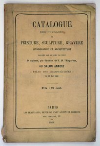 Couverture du catalogue pour le Salon des Refusés, 1863 - French School