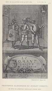 Frontispice allégorique du Roman comique - French School
