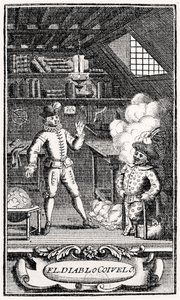 Frontispice par Dubercelle pour "Le Diable boiteux", c.1787