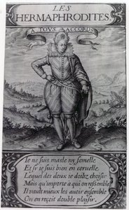 Frontispice de Les Hermaphrodites par Thomas Artus, 1605