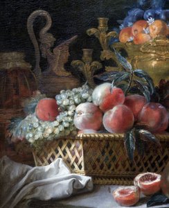 Vase de fruits et panier (détail) - French School