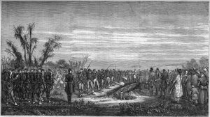 Funérailles du général Edouard Collineau (1810-1861) à Tsien Tsin (Chine), 15 janvier - French School