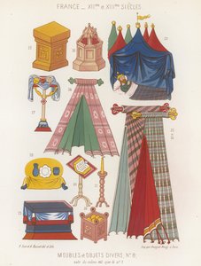 Mobilier et divers objets des XIIe et XIIIe siècles - French School