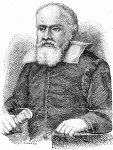 Galileo Galilei (1564-1642) (gravure) - French School