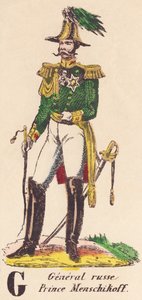 Prince Menschikoff, général russe (1787-1869) - French School