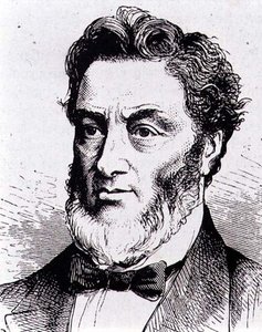 Gabriel-Claude-Jules Favre (1809-1880) homme politique français (gravure) - French School
