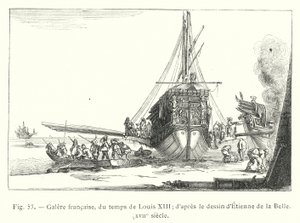 Galère française, du temps de Louis XIII (d