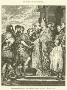 Galerie impériale de Vienne, Saint Ambroise et Théodose - French School