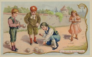 Jeu de boules ou pétanque - French School