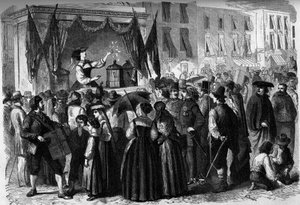 Jeu de hasard (loterie) : « Les oiseaux sorciers » à Naples, Italie - French School