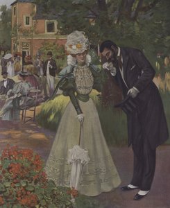 Garden Party. Illustration de la couverture de Le Figaro Illustré, avril 1897 - French School