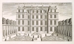 Élévation du jardin de la maison du comte Vartenaers, vers 1720