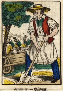 Jardinier; Série sur les métiers, image d
