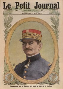 Général Charles Mangin, illustration de couverture du Petit Journal, supplément illustré, 21 mai 1916